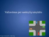 Važiavimo per sankryžą taisyklės