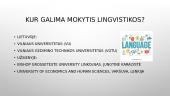 Lingvistikos pristatymas 11 puslapis