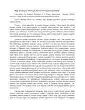 Kaip tėvynės praradimas paveikė tuometinių rašytojų kūrybą (kalba ir planas)