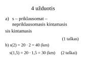 2 kontrolinis darbas 8 klasė. Tarpusavyje susiję dydžiai 5 puslapis