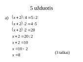 2 kontrolinis darbas 8 klasė. Tarpusavyje susiję dydžiai 8 puslapis