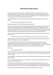 Unfortunate family history