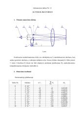 Autokolimatoriaus tyrimas