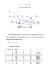 Autokolimatoriaus tyrimas