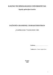 Dažninės grandinių charakteristikos