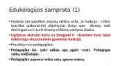 Edukologijos samprata (skaidrės) 2 puslapis