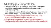Edukologijos samprata (skaidrės) 6 puslapis