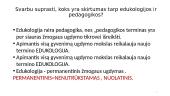 Edukologijos samprata (skaidrės) 8 puslapis