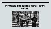 Pirmasis pasaulinis karas prezentacija 7 puslapis