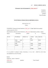 UAB „Rūbų rojus“ apibūdinimas ir veiklos dokumentai. Dokumentų valdymo projektinis darbas  13 puslapis