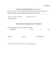 UAB „Rūbų rojus“ apibūdinimas ir veiklos dokumentai. Dokumentų valdymo projektinis darbas  8 puslapis