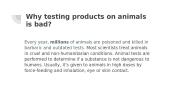 Testing products on animals 3 puslapis