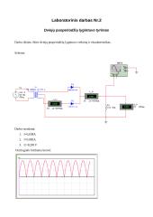 Vieno pusperiodžio lygintuvo veikimo tyrimas 2 puslapis