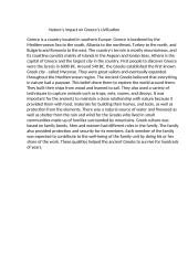  Nature‘s impact on Greece‘s civilization