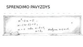 Kvadratinės lygtys su sprendimo pavyzdžiais 12 puslapis