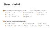 Kvadratinės lygtys su sprendimo pavyzdžiais 10 puslapis