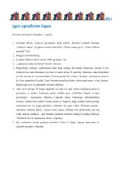 Knygos aprašymo lapas. Lygiosios trunka akimirką