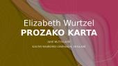 Elizabeth Wurtzel autobiografijos pristatymas