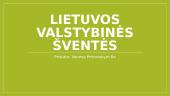 Lietuvos valstybinės šventės skaidrės