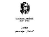 Gamta poemoje „Metai“