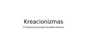 Kreacionizmas