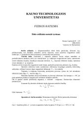 Holo reiškinio metale tyrimo ataskaita