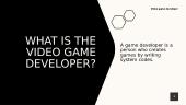 Video game developer  2 puslapis
