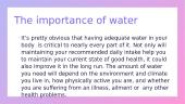 The importance of water in our lives 5 puslapis