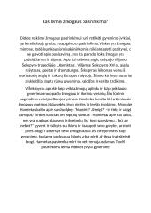 Kas lemia žmogaus pasirinkimą? pastraipa