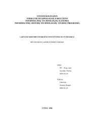 Laisvojo kritimo pagreičio nustatymas su svyruokle