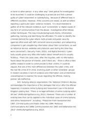 Cyber bullying and Harassment 3 puslapis