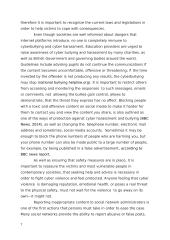 Cyber bullying and Harassment 6 puslapis