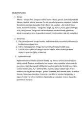 Kalbėjimas apie meno svarbą jauno žmogus gyvenime su planu 3 puslapis