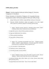 Literatūra pagarbiai kalba apie darbštų žmogų - kalbos planas