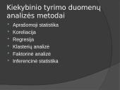Kiekybiniai ir kokybiniai tyrimai (skaidrės) 16 puslapis