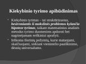 Kiekybiniai ir kokybiniai tyrimai (skaidrės) 2 puslapis