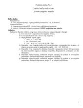 Loginių lygčių realizavimas "Ladder Diagram" metodu