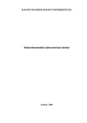 Daug makroekonomikos darbų