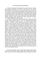 Laimės samprata lietuvių literatūroje. Kalba