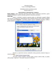 Monitoriaus parametrų tyrimas