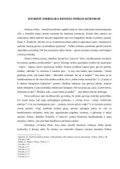 Istorinė simbolika Dionizo Poškos kūryboje