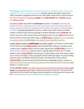Causes of world hunger