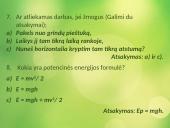Mechaninės energijos samprata (skaidrės) 15 puslapis