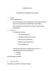 Narciziškumas šiuolaikinėje visuomenėje - kalbėjimo planas