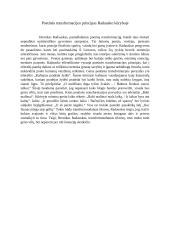 Poetinės transformacijos principas Radausko kūryboje