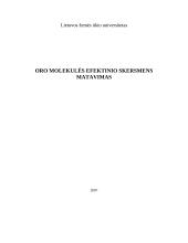 Oro molekulės efektinio skersmens tyrimas 4 puslapis