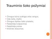 Šoko požymiai ir pirmoji pagalba 18 puslapis