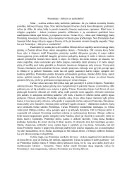 Prometėjas – didvyris ar nusikaltėlis? (kalba)