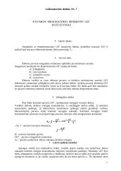 Pavaros smagratinio momento GD2 nustatymas