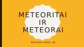Meteoritai ir meteorai
